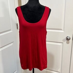 Ann Taylor Factory Vibrant Red Tank Top